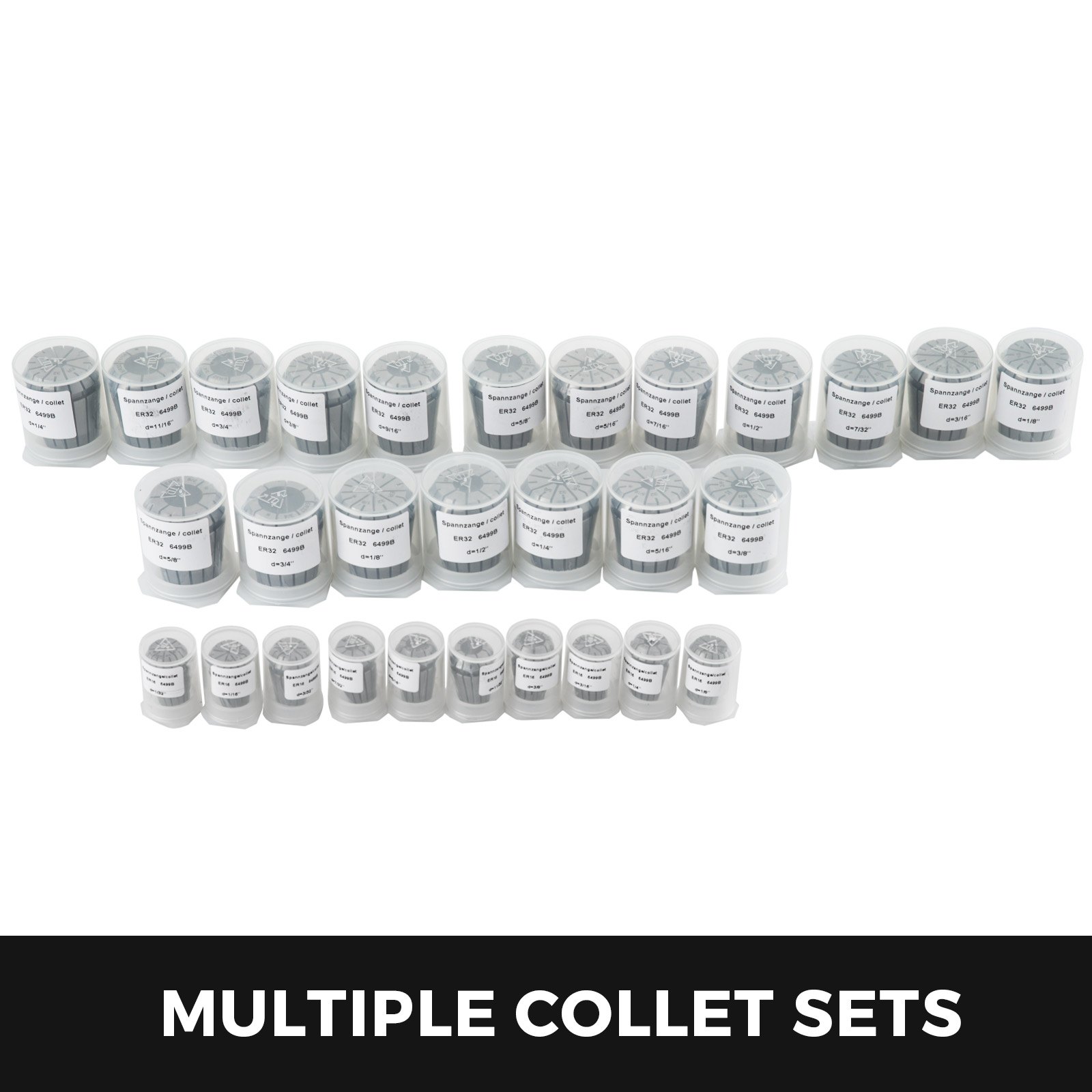 VEVOR Collet Chuck, CAT40 ER16 ER32, Drill Chuck Tool Holder with 16 pcs Pull Studs, for HAAS CNC Engraving Machine Milling Lathe