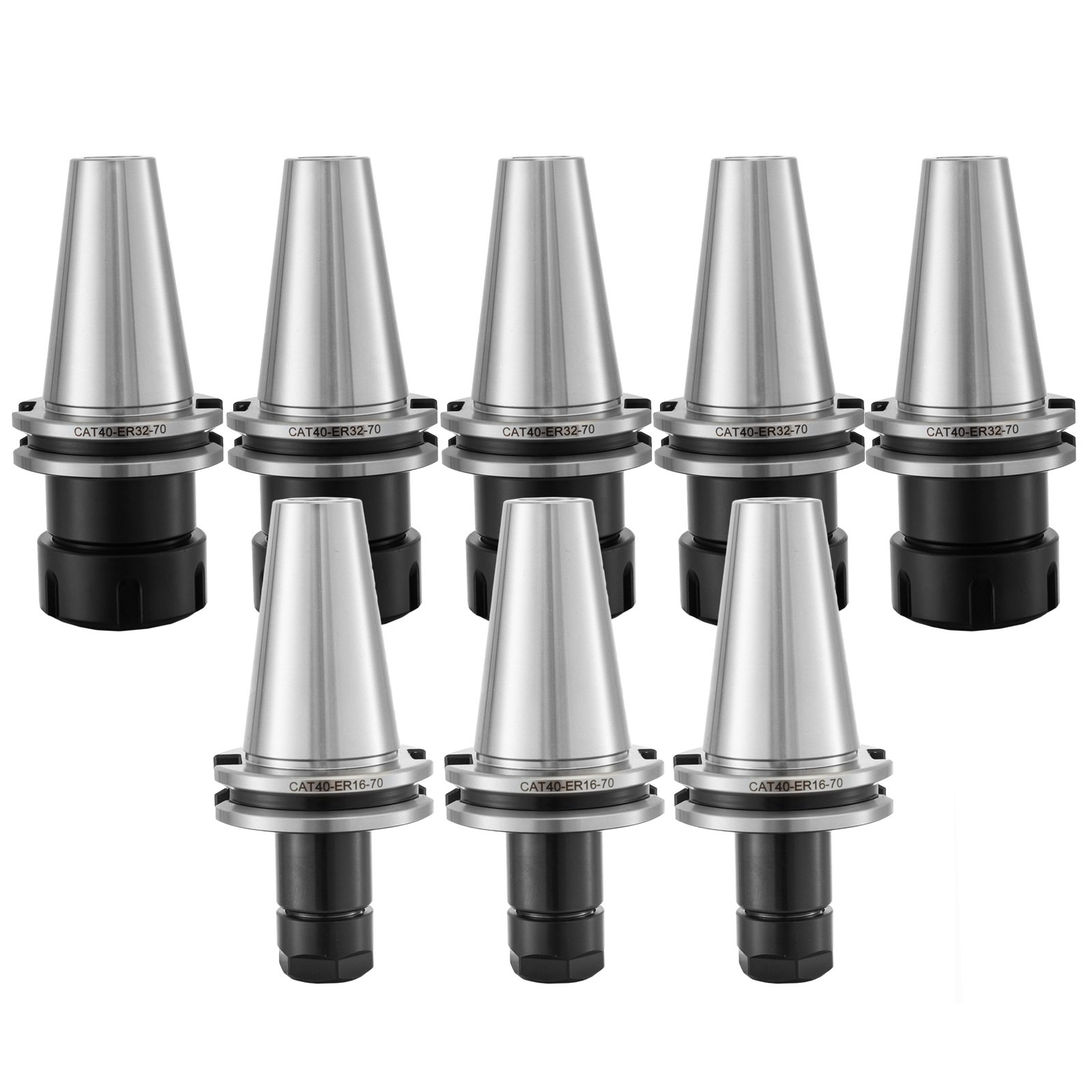 CAT40 5PC ER32 3PC ER16 Collet Chuck 2.75" (70mm) Smooth Collet Set Durable