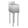 VEVOR Hielera comercial de 28 L para debajo de la barra, hielera de acero inoxidable de 30 x 48 x 94 cm con tapa deslizante, portabotellas, patas ajustables, carrito refrigerado para cócteles, ideal para bar, restaurante y pub.