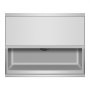 VEVOR Commercial Ice Bin, 61.6 L Rolling Ice Chest on Wheels, 24 x 19.1 x 36.8 in Stainless Steel Cooler Cart with Sliding Lid, Bottom Storage Tray, Adjustable Bullet Feet, for Bar, Restaurant, Pub