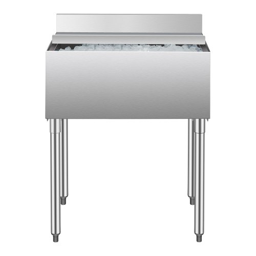 VEVOR Commercial Ice Bin 78.4 L Underbar Ice Bin with Sliding Lid for Kitchens