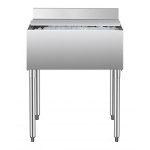 VEVOR Commercial Ice Bin 78.4 L Underbar Ice Bin with Sliding Lid for Kitchens