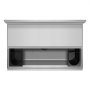 VEVOR Commercial Ice Bin, 95.3 L Underbar Ice Bin, 35.9 x 19 x 37 in Stainless Steel Ice Chest with Sliding Lid, Bottle Holders, and Adjustable Bullet Feet, Cocktail Unit for Bars, Restaurants, Pubs