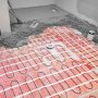 VEVOR 20 Sqft 120V Electric Radiant Floor Heating Mat with Alarmer and Programmable Floor Sensing Thermostat Self-Adhesive Mesh Underfloor Heat Warming Systems Mats Kit (20Sqft Kit)