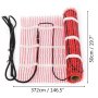 VEVOR 20 Sqft 120V Electric Radiant Floor Heating Mat with Alarmer and Programmable Floor Sensing Thermostat Self-Adhesive Mesh Underfloor Heat Warming Systems Mats Kit (20Sqft Kit)