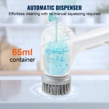 VEVOR Electric Spin Scrubber Cordless Cleaning Brush 5 Heads for Bathroom Floor