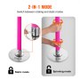 VEVOR Professional Dancing Pole, Spinning Static Dancing Pole Kit, Portable Removable Pole, 40mm Heavy-Duty Stainless Steel Pole, Height Adjustable Fitness Pole, for Exercise Home Club Gym, Pink
