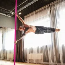 VEVOR Professional Dancing Pole, Spinning Static Dancing Pole Kit, Portable Removable Pole, 40mm Heavy-Duty Stainless Steel Pole, Height Adjustable Fitness Pole, for Exercise Home Club Gym, Pink