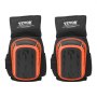 VEVOR Knee Pads for Work, Extended Heavy Duty Construction Knee Pads with 2 Extension Straps, Anti-slip Foam Gel Knee Pads, Men & Women, for Gardening Flooring Roofing and Cleaning, Black and Orange