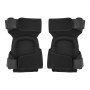 VEVOR Knee Pads for Work, Extended Heavy Duty Construction Knee Pads with 2 Extension Straps, Anti-slip Foam Gel Knee Pads, Men & Women, for Gardening Flooring Roofing and Cleaning, Black and Orange