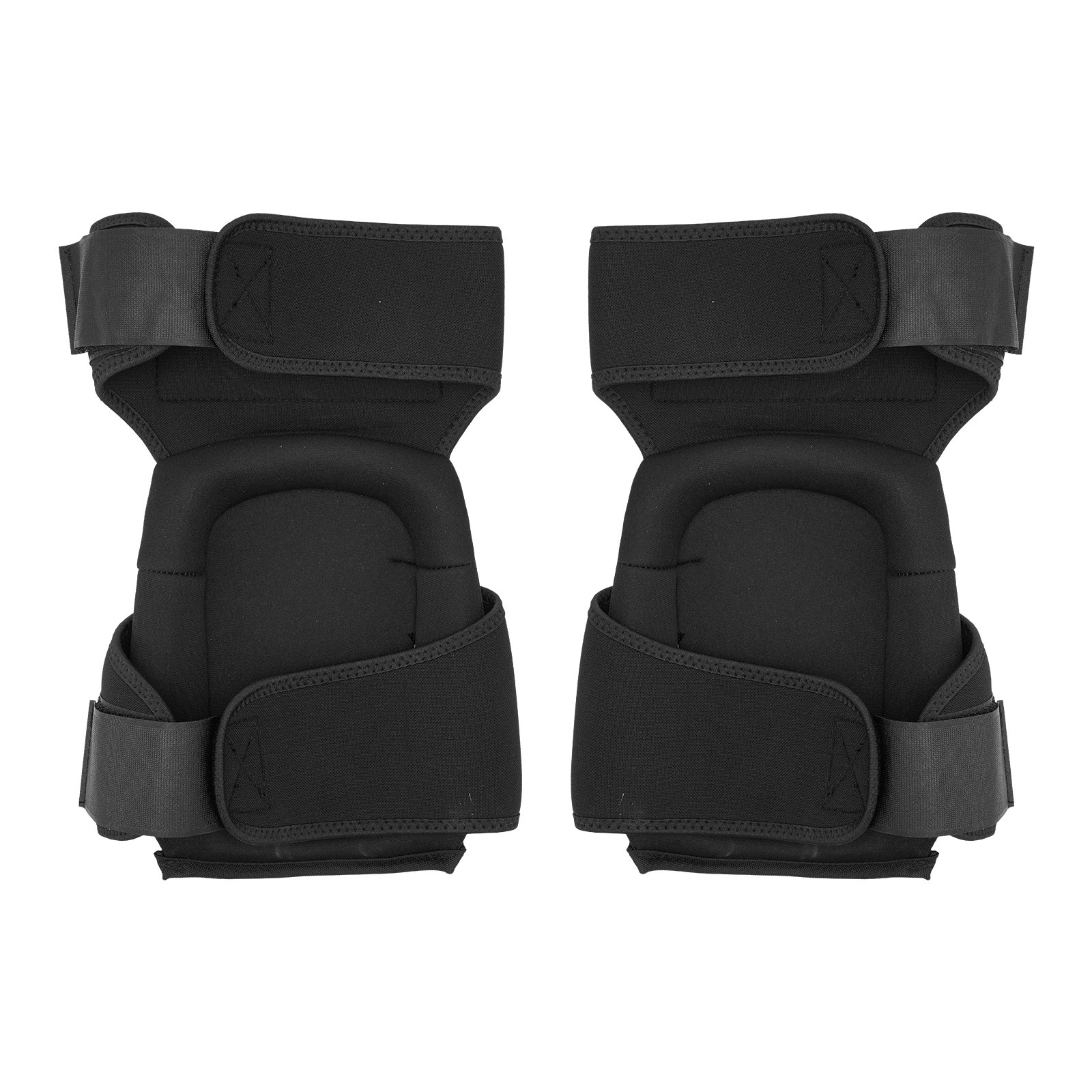 VEVOR Knee Pads for Work, Extended Heavy Duty Construction Knee Pads with 2 Extension Straps, Anti-slip Foam Gel Knee Pads, Men & Women, for Gardening Flooring Roofing and Cleaning, Black and Orange