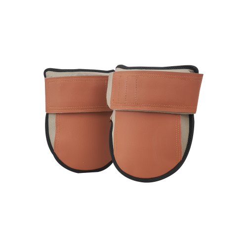 VEVOR Knee Pads for Work, Durable Leather Construction Pads, Machine Washable Work Knee Pads, Easy to Wear and Take Off, Extra Thick Knee Support for Gardening Flooring and Cleaning, Black and Brown