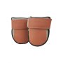 VEVOR Knee Pads for Work, Durable Leather Construction Pads, Machine Washable Work Knee Pads, Easy to Wear and Take Off, Extra Thick Knee Support for Gardening Flooring and Cleaning, Black and Brown
