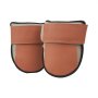 VEVOR Knee Pads for Work, Durable Leather Construction Pads, Machine Washable Work Knee Pads, Easy to Wear and Take off, Extra Thick Knee Support for Gardening Flooring and Cleaning, Black and Brown