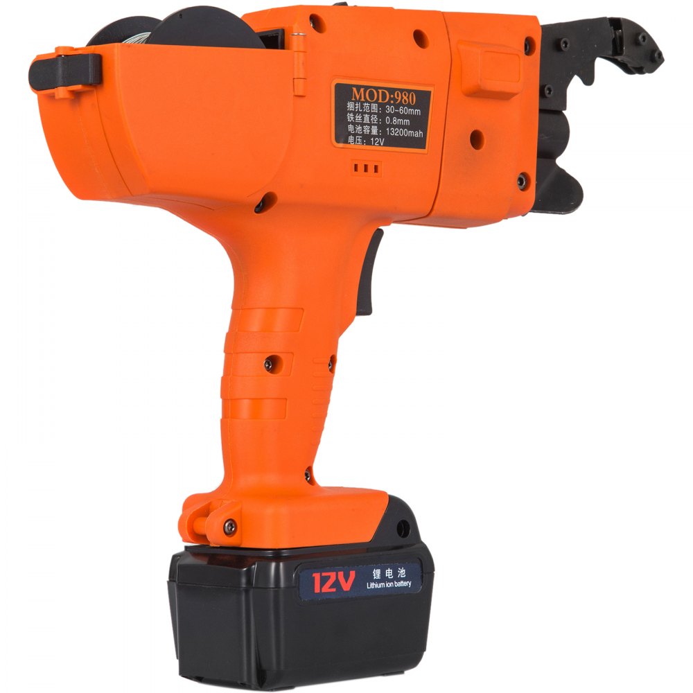 30-60mm Automatic Rebar Tying Machine 13200mah Rebar Tier Tool Double Battery