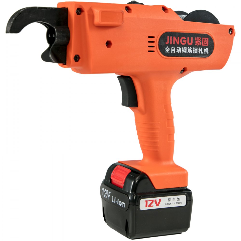 12v Automatic Handheld Rebar Tier Tool Strapping 8mm-34mm Tying Machine+charger