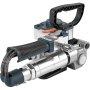 VEVOR pneumatic strapping tool with ergonomic handle and metallic finish.