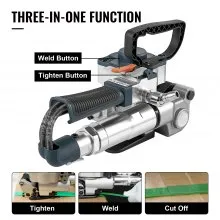 Pneumatic Strapping Tool Hand Held Strapping Machine 0.5-0.75in PP/PET Belt B19