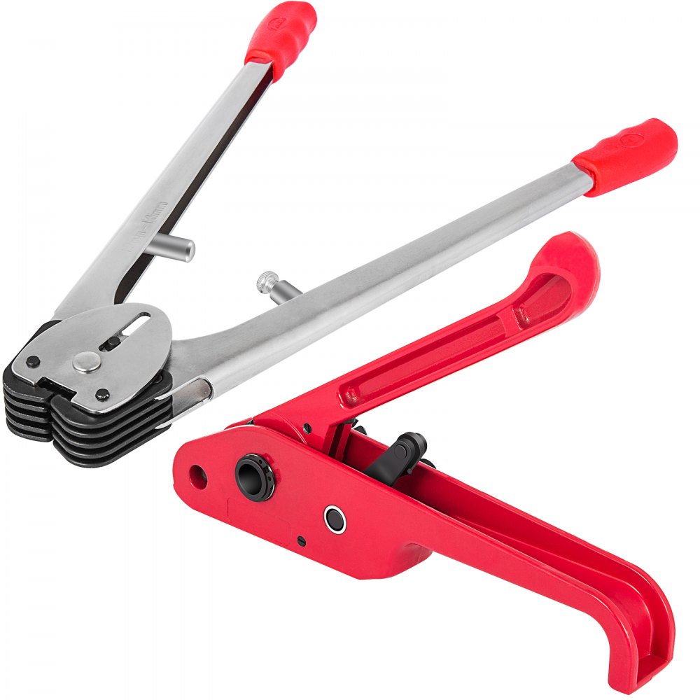 VEVOR Manual Pallet Strapping Banding Kit, PET/PP Manual Strapping Tools Packing Machine 1000M Hand Strapping, Tensioner & Sealer for 12mm Strapping