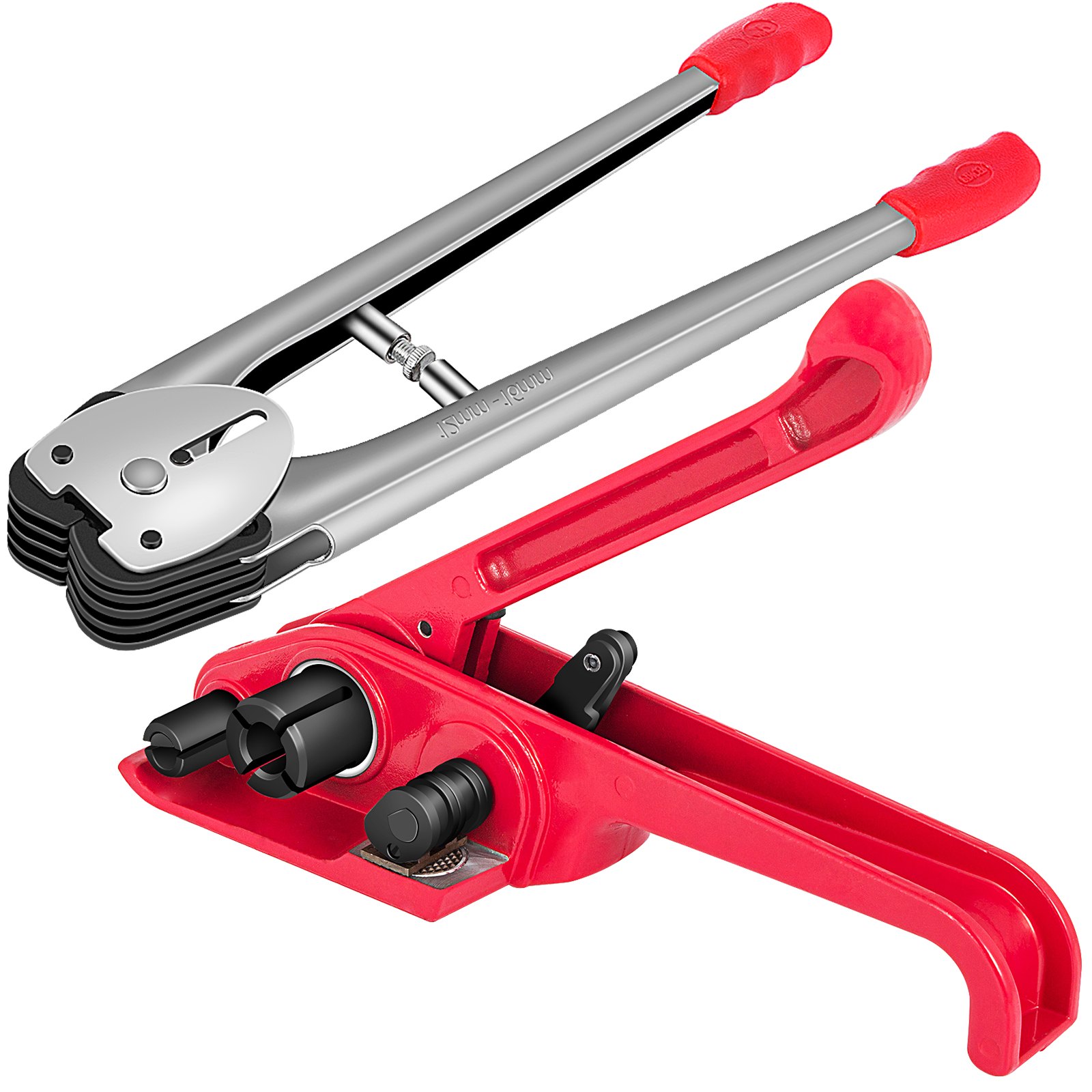 VEVOR Manual Pallet Strapping Banding Kit, PET/PP Manual Strapping Tools Packing Machine 1000M Hand Strapping, Tensioner & Sealer for 12mm Strapping