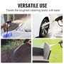 VEVOR Short Pressure Washer Gun, 4350 PSI High Power Washer Spay Gun, M22-14 Inlet & 1/4'' Outlet Hose Connector Foam Gun, Stainless Steel Pressure Washer Handle with 5 Color Quick Connect Nozzles