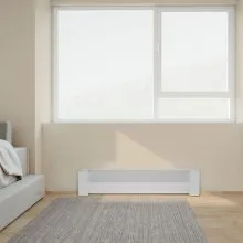 VEVOR Baseboard Heater Covers, Basic Series 3 ft Standard Electric Heating Unit Front Cover for Home Improvement, Heavy-duty Steel, Easy Installation for Bedroom Replacing Old Cover, White