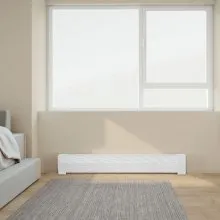 VEVOR Baseboard Heater Covers, Premium Series 4 ft Standard Electric Heating Unit Front Cover for Home Improvement, Heavy-duty Steel, Easy Installation for Bedroom Replacing Old Cover, White