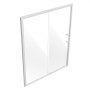 VEVOR Semi-frameless Shower Door, 57.7-59" W x 70" H, Shower Sliding Glass Door with 1/4"(6mm) Clear Tempered Glass, Waterproof Shatterproof NANO Stain-Resistant with Stainless Steel Hardware, Chrome