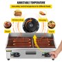 VEVOR komerčná elektrická mriežka, 26" Teppanyaki gril, 3200 W elektrický plochý gril, nerezová elektrická stolná mriežka s odkvapkávacím otvorom, 50-300 ℃ mriežka na palacinky, kuracie mäso