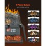 23 Inch Electric Fireplace Log Heater with Crackling Sound Timer Remote