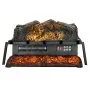 VEVOR Electric Fireplace Log, 23 inch Fireplace Insert Log Heater, with Crackling Sound,Remote Controller, 5 Adjustable Flame Brightness, Timer, Overheat Protection, Thermostat, for Home Decor Black