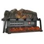 VEVOR Electric Fireplace Log, 23 inch Fireplace Insert Log Heater, with Crackling Sound,Remote Controller, 5 Adjustable Flame Brightness, Timer, Overheat Protection, Thermostat, for Home Decor Black