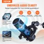 VEVOR USB Microphone, 192 kHz/24-bit, Professional Condenser Microphone Kit with Boom Arm Stand Pop Filter Shock Mount, 11 RGB Lighting Effects Mute Button Headphones Jack for Recording Gaming Singing