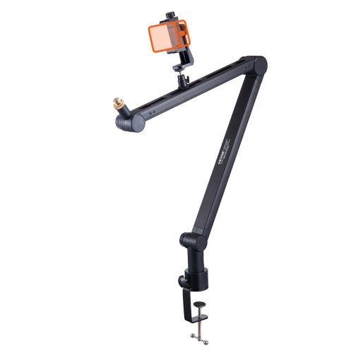 VEVOR Microphone Boom Arm with Desk Mount, 360° Rotatable, Adjustable Mic Stand with 3/8" to 5/8" Adapter Port, for Recording Blue Yeti Hyperx Quadcast Blue Snowball Shure SM7B Audio Technica