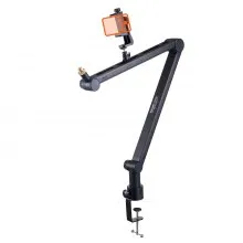 VEVOR Microphone Boom Arm with Desk Mount, 360° Rotatable, Adjustable Mic Stand with 3/8" to 5/8" Adapter Port, for Recording Blue Yeti Hyperx Quadcast Blue Snowball Shure SM7B Audio Technica