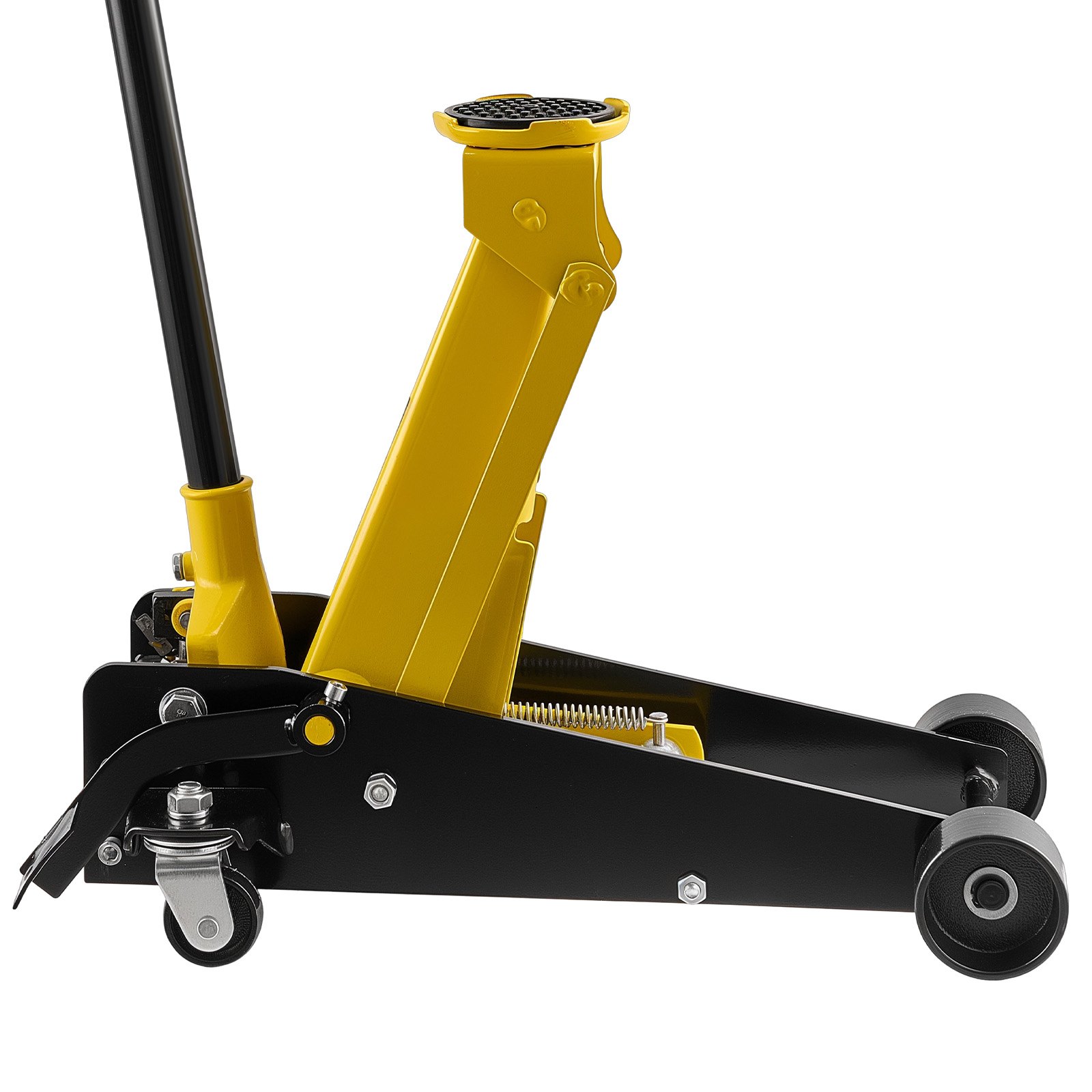 VEVOR Low Profile Floor Jack, 3 Ton Capacity, Steel Racing Floor Jack with Single Piston Quick Lift Pump & Foot Pedal, Hydraulic Trolley Car Lift for Sedans, SUVs, Pickups, Lifting Range 130-500 mm