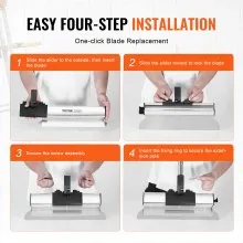VEVOR Drywall Skimming Blade Set, 7/10/14/16/24 in Skimming Blades + 34 - 81.6 in Extension Handle Pole, Stainless Steel Knife Professional Skim Coat Tools, for Gyprock/WallBoard/Plasterboard