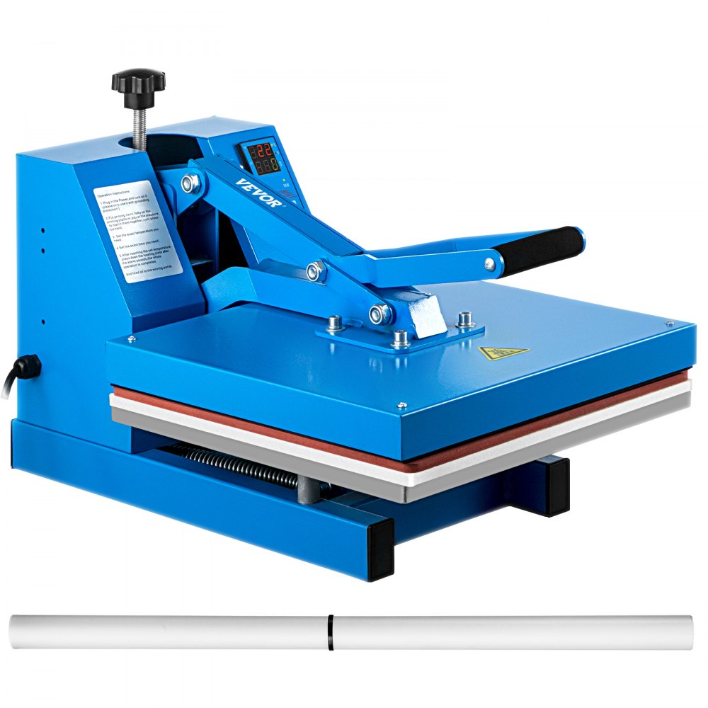 VEVOR Heat Press Machine, 15 x 15 Inches, Fast Heating, 360 Swing Away  Digital Sublimation T-Shirt Vinyl Transfer Printer with Anti-Scald Surface,  Canvas Bag, Pillow, Banner, ETL Listed, Blue