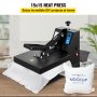 VEVOR Heat Press 15X15 Inch Heat Press Machine Industrial Quality Power T Shirt Heat Press Sublimation Machine Clamshell Heat Press Machine for T Shirts