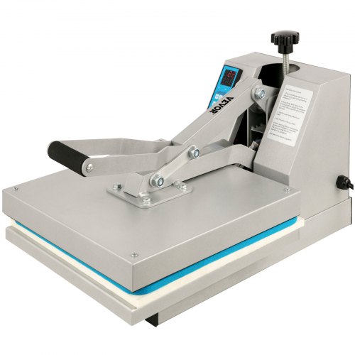 VEVOR Heat Press Machine 15X15 Inch Sublimation Machine 1400W Silver T Shirt Press Machine with Digital Display Screen 15x15 Heat Press Heat Transfer Printing Press for DIY T-Shirts Cloth Mouse Pad