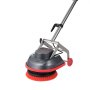 VEVOR Commercial Floor Scrubber Machine, Heavy Duty Floor Cleaner Polisher with 2 Wheels,  Professional Electric Carpet Buffer, Max 1900 RPM, 43 FT Cord, 3 Pads & 3 Brushes - All Floor Surfaces