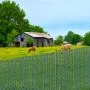 VEVOR Bottom Locking Privacy Slats, Single-Wall Vertical Bottom-Locking Slats for Chain-Link Fence, High-Density HDPE Chain Link Slats Ideally Fit 4' High Fence for Garden, Farm, Sports Field(Green)