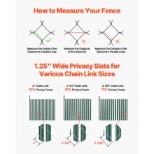 VEVOR Chain Link Fence Privacy Slats Single-Wall for 4' High Fence Bottom Lock