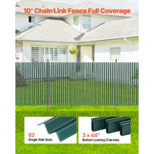 VEVOR Chain Link Fence Privacy Slats Single-Wall for 4' High Fence Bottom Lock