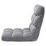 Silla de suelo VEVOR, sillón plegable de espuma reciclada con 14 posiciones ajustables, multifuncional con respaldo, ideal para dormir y leer, silla gaming para sala de estar, gris