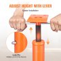 VEVOR Adjustable Floor Jack Post House Floor Leveling Lift 137.16-381 cm Height