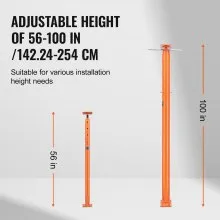 VEVOR Adjustable Floor Jack Post House Floor Leveling Lift 56"-100" Height Range