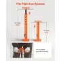 VEVOR House Floor Jacks, 2 Pack 19-36 Inch Height Range, 18000 lbs Max Load Capacity, Adjustable Support Beam Basement Jack Post Pole for Leveling, Lift Steel Telescoping Post for Temporary Support