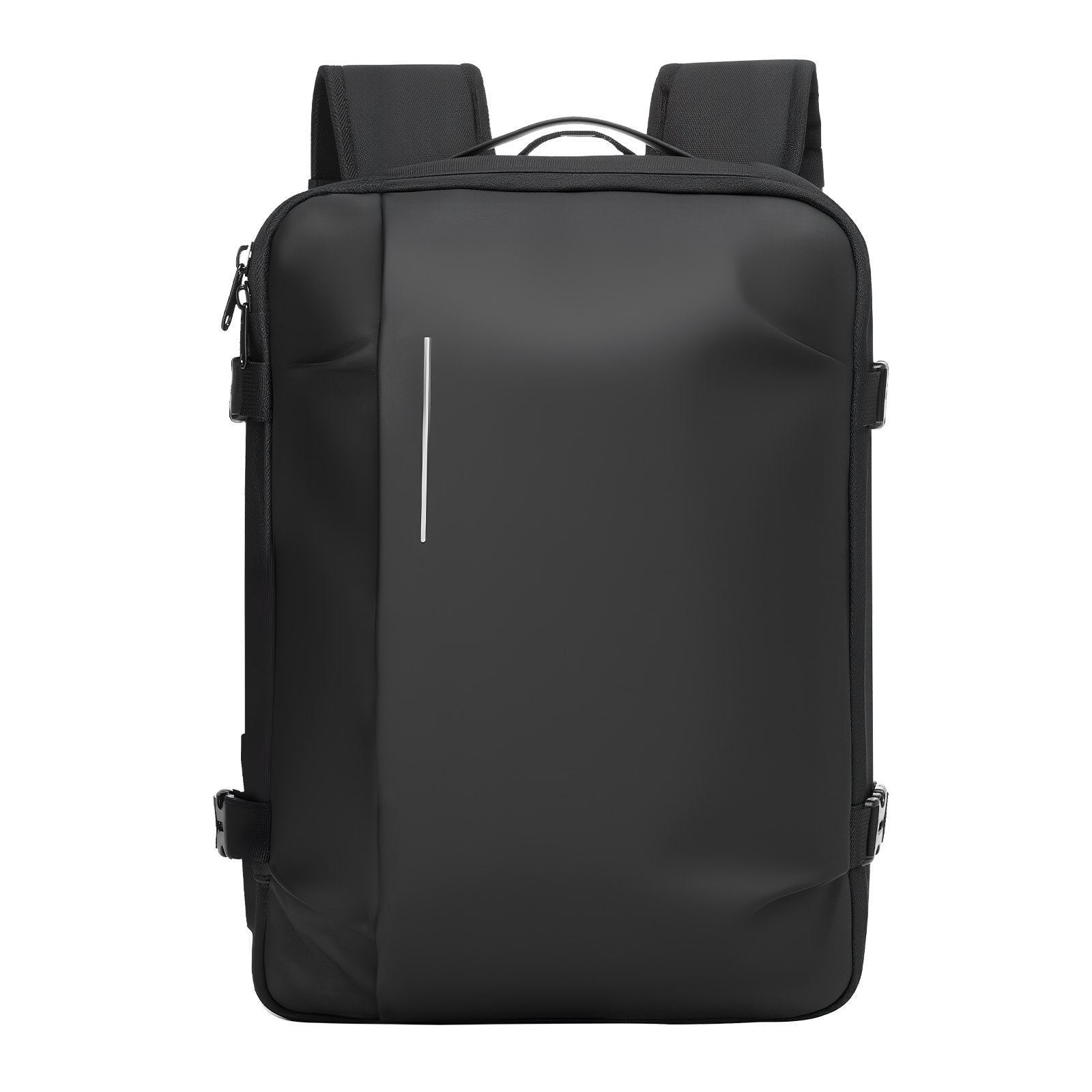 VEVOR Vacuum Travel Backpack, 35L, Vacuum Seal Compression Travel Backpack with Air Pump, Multiple Pockets & Compartments, Water-Resistant Carry-On Suitcase Luggage, Casual Personal Item Bag, Black