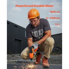 20V SDS-Plus Cordless Rotary Hammer Drill Kit 0.6-Inch 1000RPM 2 Functions